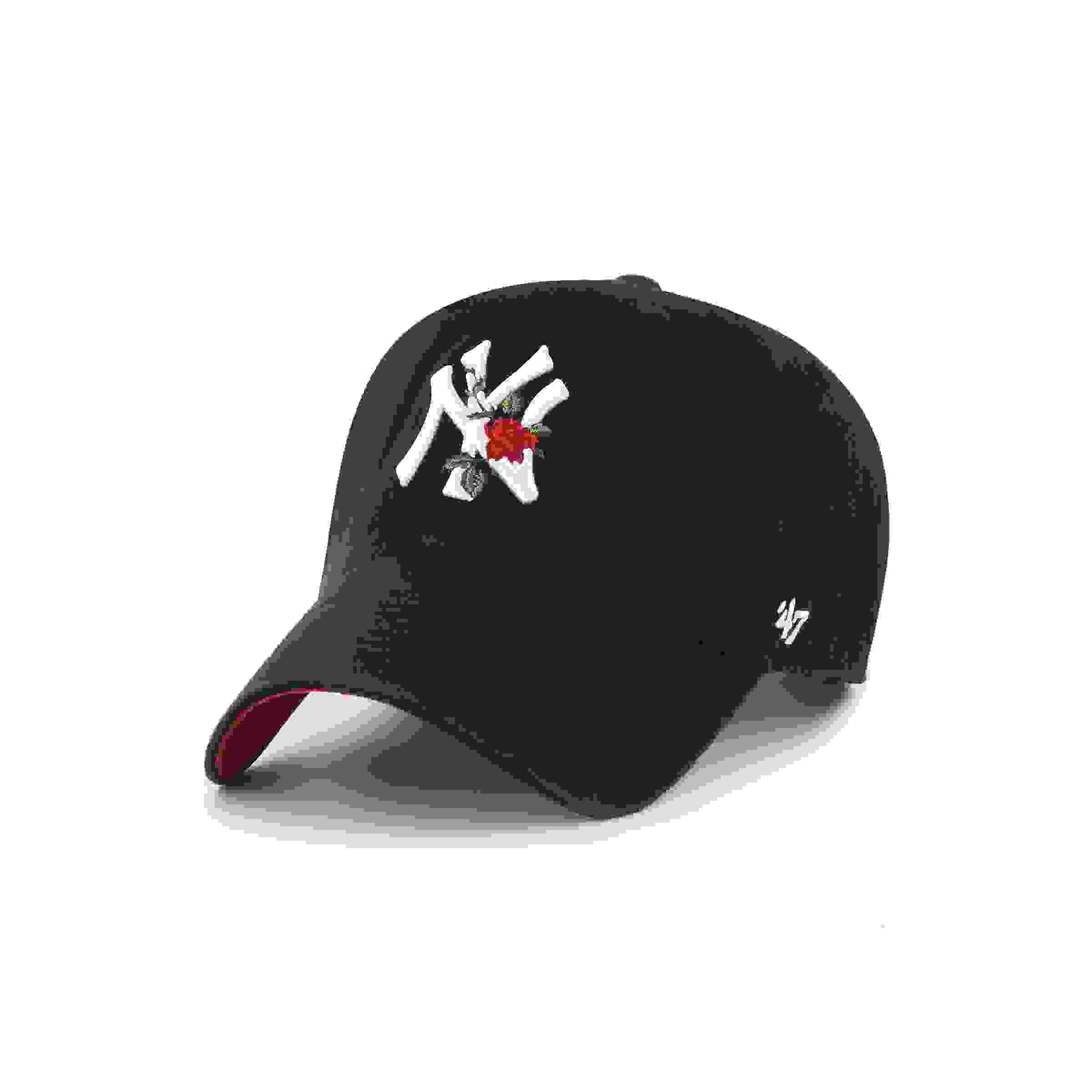 47 New York Yankees Rose Cleanup Black Snapback Hat
